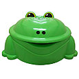 Песочница бассейн детская с крышкой Лягушка с крышкой 94*84*39 см Зеленый, фото 2