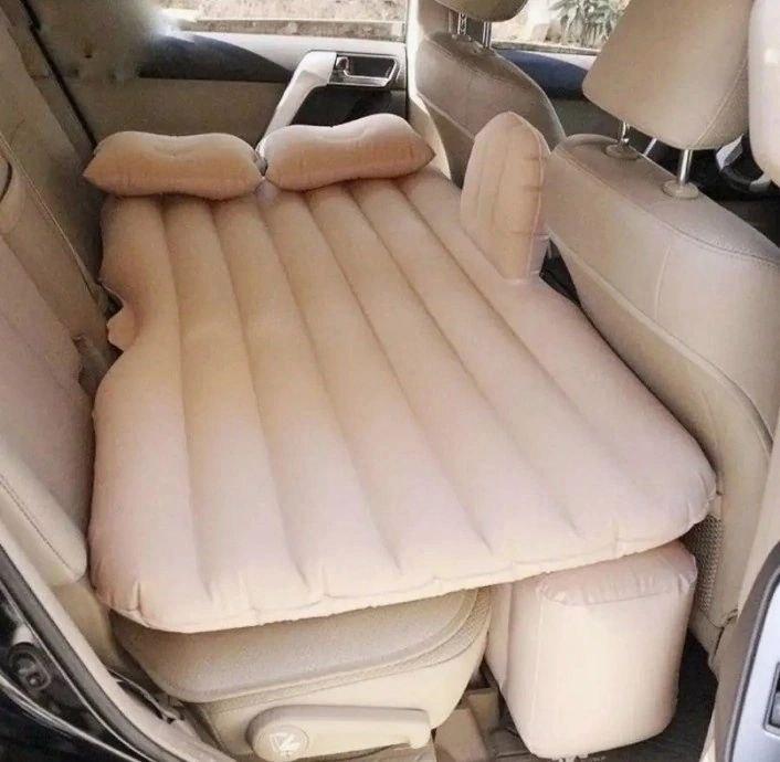 Надувной матрас в машину на заднее сиденье Car Travel Bed 135х80х10 см с насосом / Матрас для автомобиля