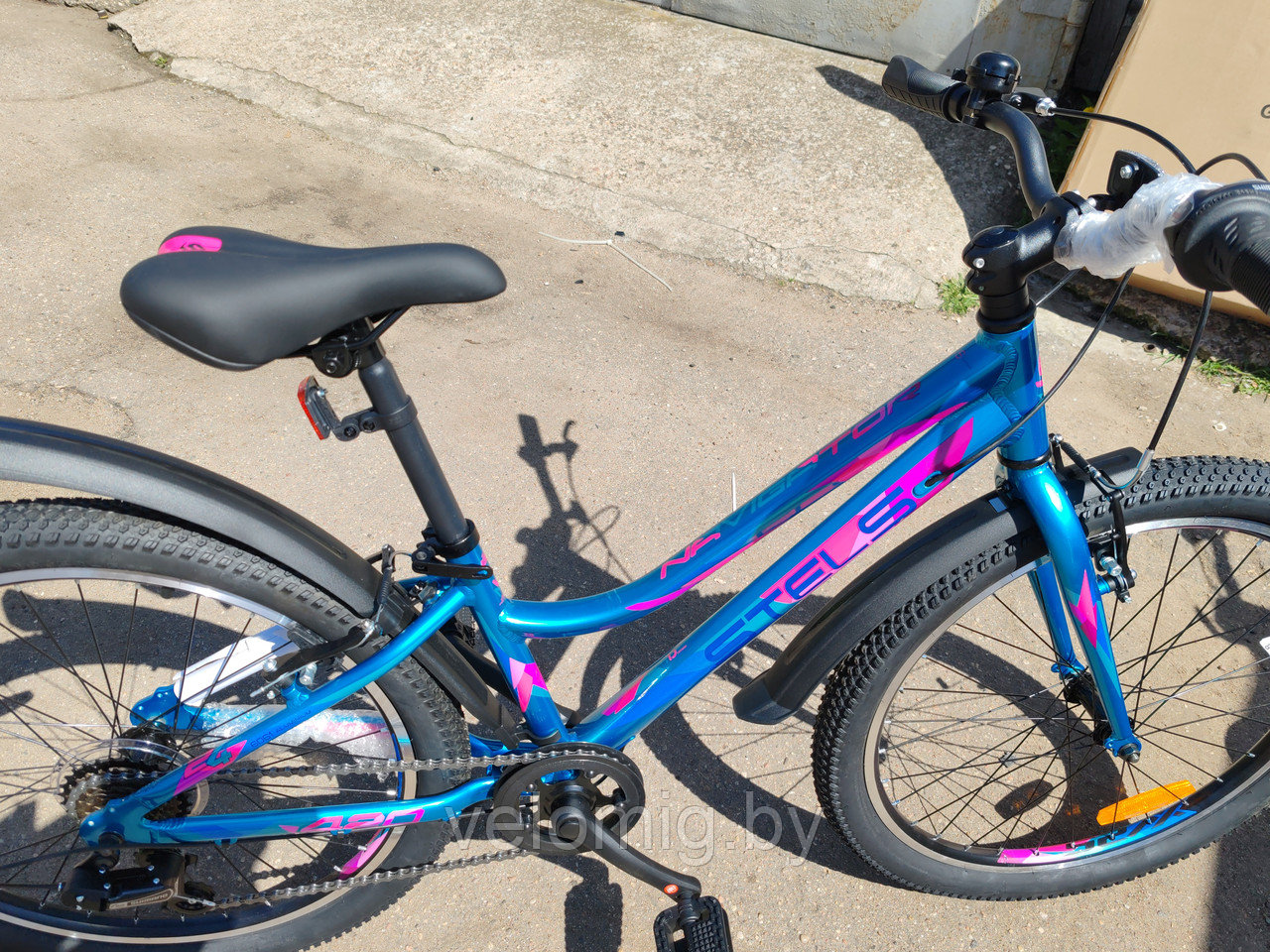 Велосипед подростковый Stels Navigator-420 V 24 V030. Морская волна,тёмно-синий,серый. - фото 6 - id-p168966236