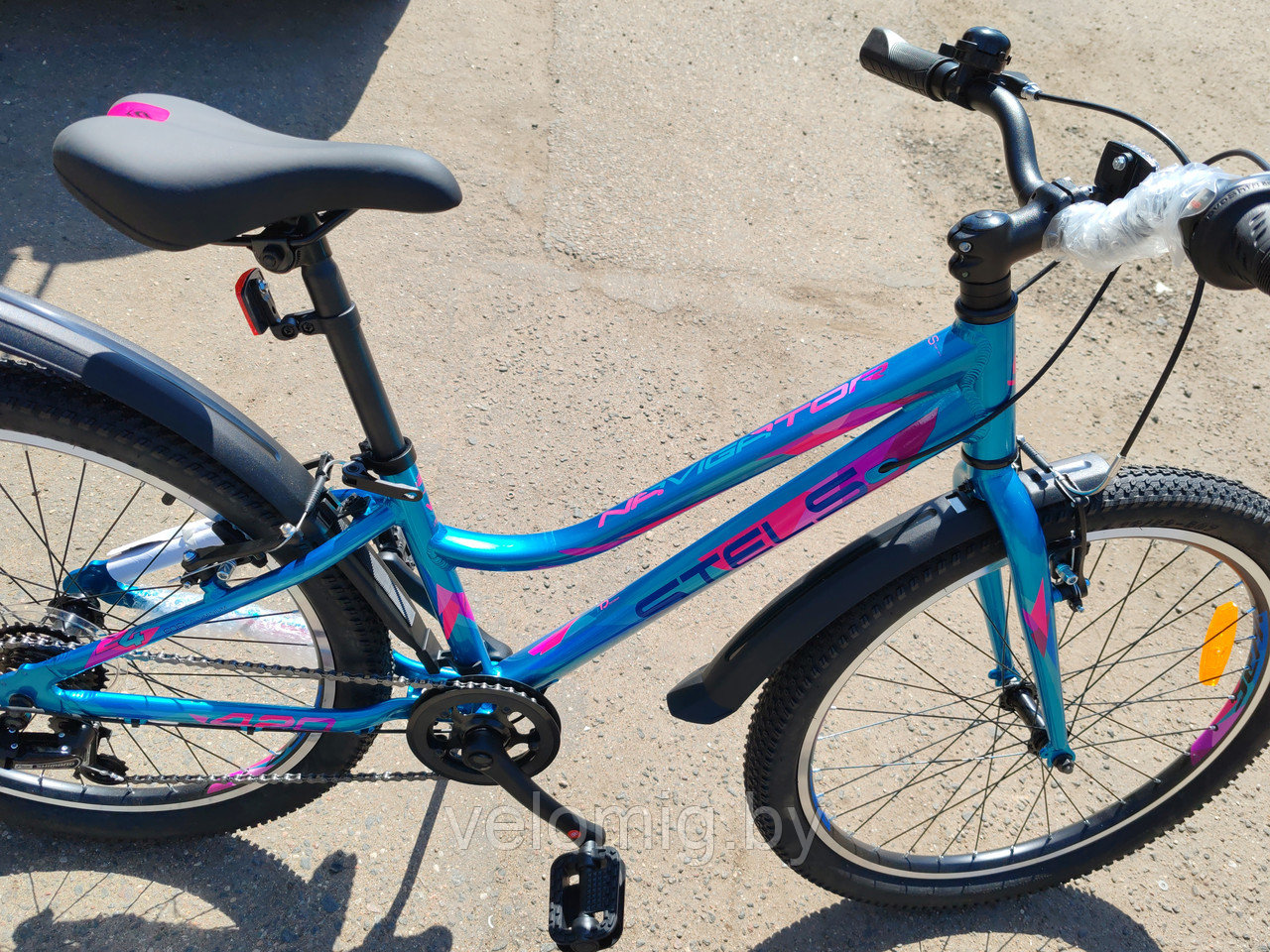 Велосипед подростковый Stels Navigator-420 V 24 V030. Морская волна,тёмно-синий,серый. - фото 7 - id-p168966236