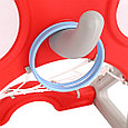 Стойка баскетбольная Лиса с кольцебросом, футбольными воротами Синий, фото 7