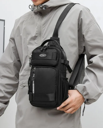 Сумка - рюкзак через плечо PRO Fashion. Серый - фото 2 - id-p227074300