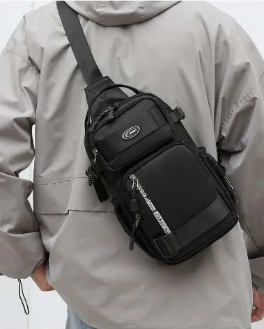 Сумка - рюкзак через плечо PRO Fashion. Серый - фото 3 - id-p227074300