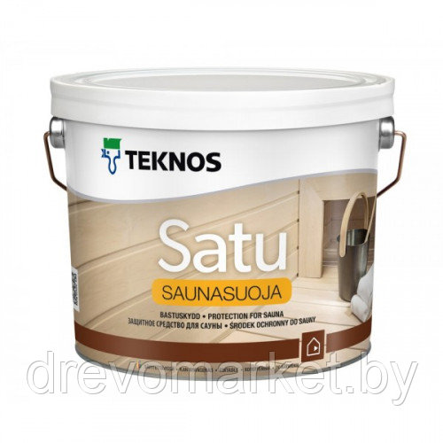 Купить Пропитку для бани(сауны) TEKNOS SATU SAUNASUOJA 2,7л