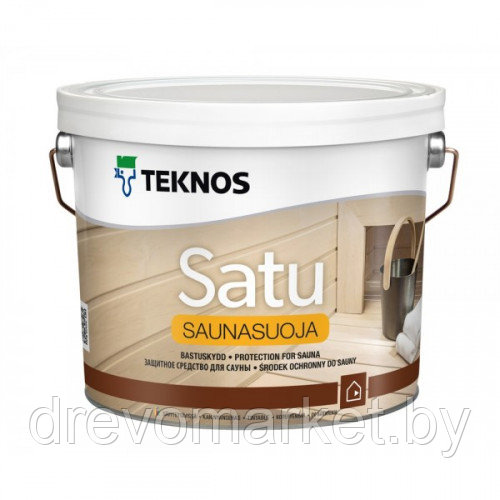 Купить Пропитку для бани(сауны) TEKNOS SATU SAUNASUOJA 2,7л - фото 1 - id-p181452091