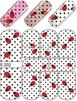 Водные наклейки для ногтей (слайдер-дизайн) s202