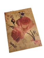 Пакет подарочный Крафт "Цветы" (24*33*8 см) 1 шт