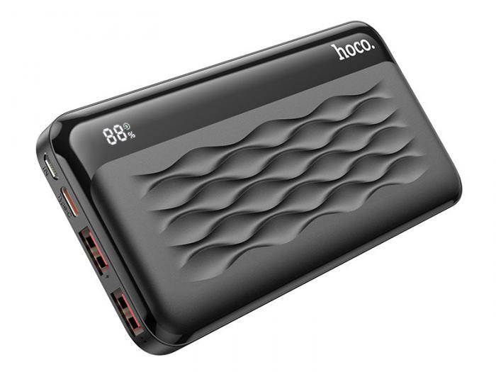 Внешний аккумулятор Hoco Power Bank J90 Fully 10000mAh черный пауэрбанк для телефона - фото 1 - id-p226683094