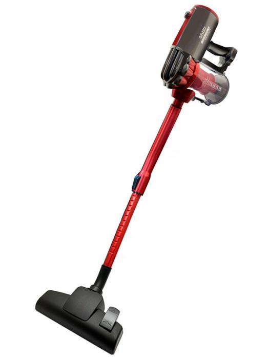 Вертикальный ручной пылесос Ginzzu VS118 красный с циклонным фильтром для сухой уборки дома - фото 1 - id-p226683465