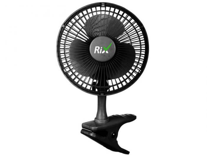 Настольный вентилятор прищепка Rix RDF-1500B электрический бытовой тихий электровентилятор - фото 1 - id-p226759714