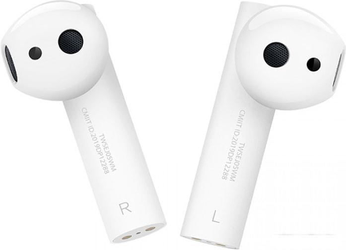Беспроводные bluetooth наушники с микрофоном Xiaomi Air 2S TWSEJ05WM белые с кейсом - фото 2 - id-p226853392