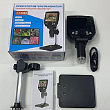Цифровой электронный микроскоп G1000, 1000x2,0 МП, USB, 4,3 дюйма, фото 6