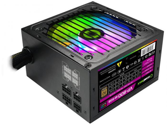 Блок питания GameMax ATX 800W VP-800-RGB-MODULAR - фото 1 - id-p226515150