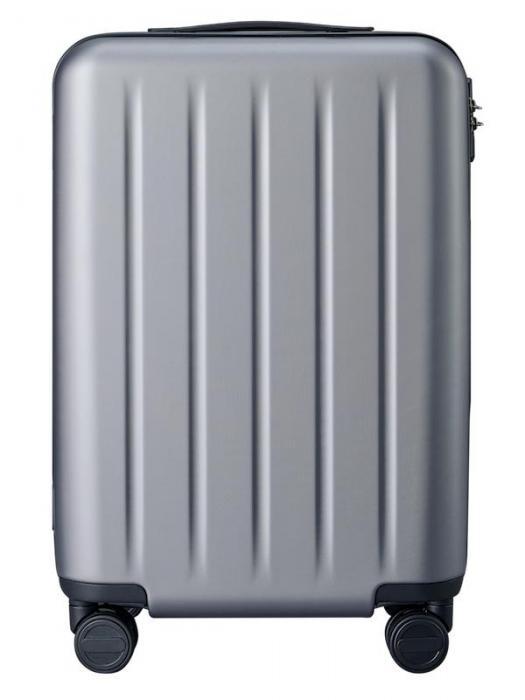 Дорожный чемодан на колесах Xiaomi Ninetygo Danube Luggage 24 серый средний M пластиковый на колесиках - фото 1 - id-p226853530