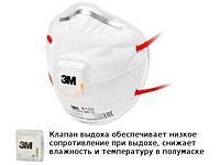 Защитная маска 3M 8132 класс защиты FFP3 NR D (до 50 ПДК) с клапаном выдоха 7100020181