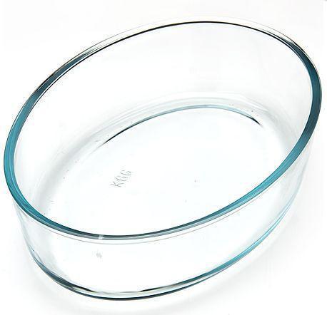 Стеклянная форма для запекания стекло мяса в духовке овальная большая LORAINE 3,2л - фото 1 - id-p226684464