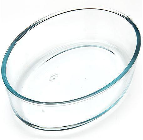 Стеклянная форма для запекания стекло мяса в духовке овальная большая LORAINE 3,2л - фото 2 - id-p226684464