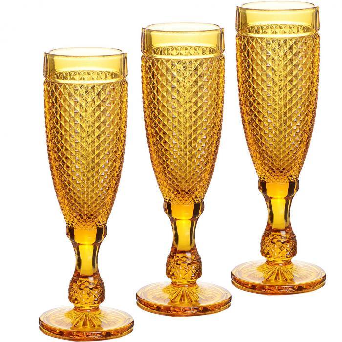 Набор бокалов для вина шампанского LORAINE 30852 свадебные винные 6 штук - фото 1 - id-p226684483
