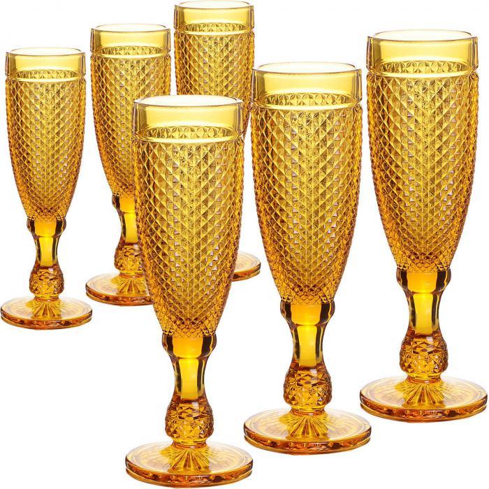 Набор бокалов для вина шампанского LORAINE 30852 свадебные винные 6 штук - фото 2 - id-p226684483