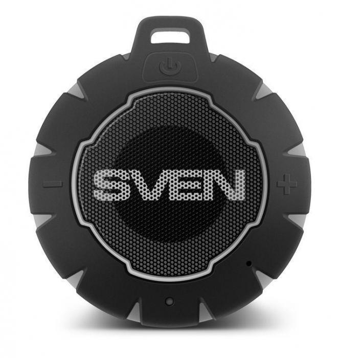 Портативный беспроводной bluetooth динамик колонка SVEN PS-95 черная водонепроницаемая беспроводная - фото 3 - id-p226684512