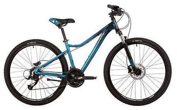 Горный женский велосипед спортивный скоростной с дисковыми тормозами STINGER 26AHD.LAGUPRO.15BL3 синий