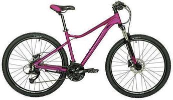 Горный женский велосипед спортивный скоростной с дисковыми тормозами STINGER 26AHD.LAGUPRO.17PK3 розовый