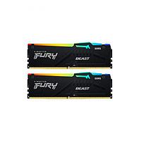 Модуль памяти Kingston Fury Beast RGB Black DDR5 DIMM 5600Mhz PC48000 CL36 - 32Gb (2x16Gb) KF556C36BBEAK2-32