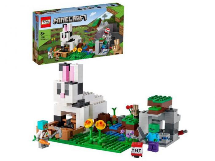 Конструктор Lego Minecraft Кроличье ранчо. 340 дет. 21181 - фото 1 - id-p226759488