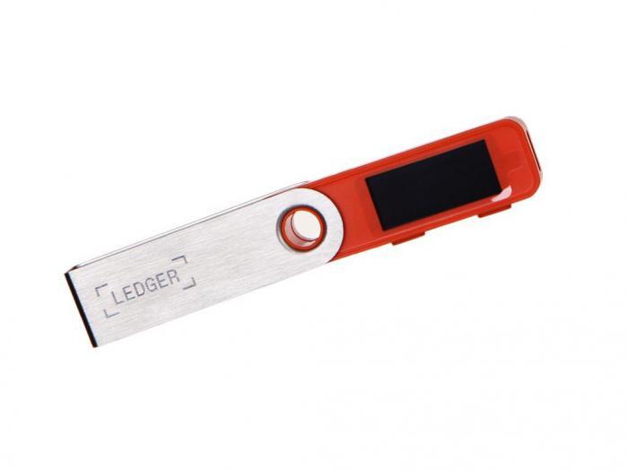 Аппаратный криптокошелек Ledger Nano S Plus Orange - фото 1 - id-p226759775