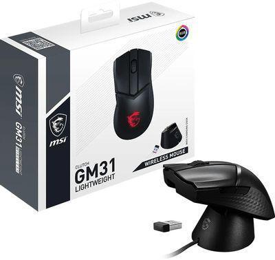 Мышь MSI Clutch GM31 Lightweight, игровая, оптическая, беспроводная, USB, черный [s12-4300980-cla] - фото 5 - id-p225269830