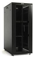 Шкаф серверный Hyperline TTB-4261-DD-RAL9004 напольный, перфорированная стальная передняя дверь, 42U,