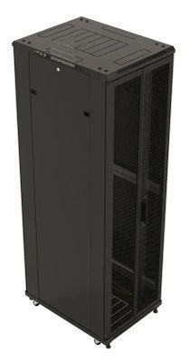 Шкаф серверный Hyperline TTB-4261-DD-RAL9004 напольный, перфорированная стальная передняя дверь, 42U, - фото 2 - id-p226626736