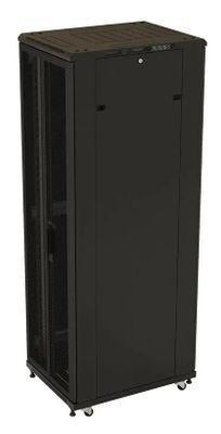 Шкаф серверный Hyperline TTB-4261-DD-RAL9004 напольный, перфорированная стальная передняя дверь, 42U, - фото 3 - id-p226626736