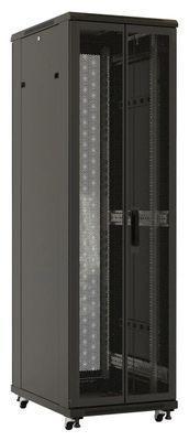 Шкаф серверный Hyperline TTB-4261-DD-RAL9004 напольный, перфорированная стальная передняя дверь, 42U, - фото 4 - id-p226626736