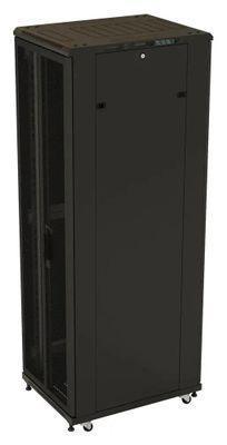 Шкаф серверный Hyperline TTB-4261-DD-RAL9004 напольный, перфорированная стальная передняя дверь, 42U, - фото 7 - id-p226626736