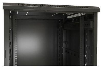 Шкаф серверный Hyperline TTB-4261-DD-RAL9004 напольный, перфорированная стальная передняя дверь, 42U, - фото 8 - id-p226626736