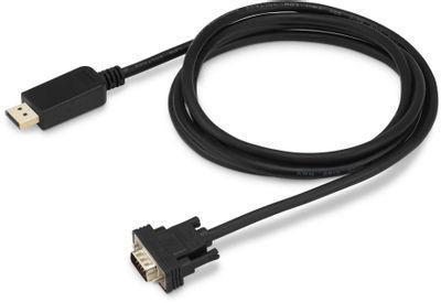 Кабель Display Port Buro 1.1v, DisplayPort (m) - VGA (m), GOLD , круглое, 2м [bhp dpp_vga-2]