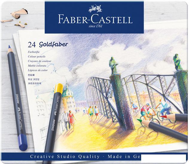Набор цветных карандашей Faber Castell Goldfaber 114724 (24 шт) - фото 1 - id-p225806069