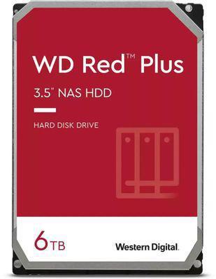 Жесткий диск WD Red Plus WD60EFPX, 6ТБ, HDD, SATA III, 3.5" - фото 1 - id-p225963509