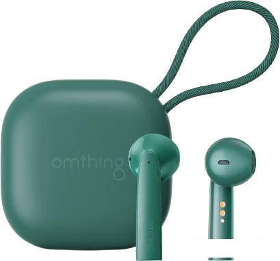 Наушники Omthing AirFree Pods TWS (зеленый) - фото 1 - id-p226412639