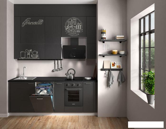 Кухонная вытяжка Krona Liora 600 S (черный) - фото 2 - id-p226578339