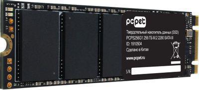 SSD накопитель PC PET PCPS256G1 256ГБ, M.2 2280, SATA III, M.2, oem - фото 3 - id-p226650317