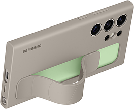 Чехол для телефона Samsung Standing Grip Case S24 Ultra (серо-коричневый), фото 2