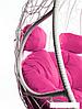 Подвесное кресло M-Group Для двоих 11450108 (белый ротанг/розовая подушка), фото 4