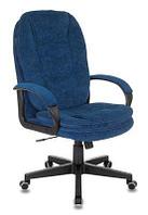Кресло руководителя Бюрократ CH-868N, на колесиках, ткань, синий [ch-868n/velv29]