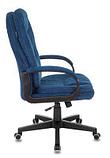 Кресло руководителя Бюрократ CH-868N, на колесиках, ткань, синий [ch-868n/velv29], фото 3