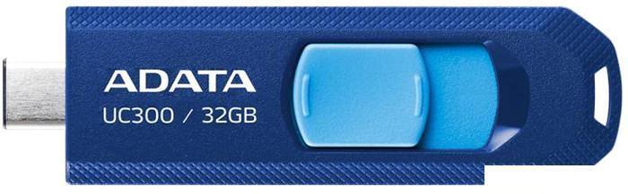 USB Flash ADATA UC300 32GB (синий/голубой), фото 2