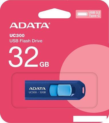 USB Flash ADATA UC300 32GB (синий/голубой), фото 2