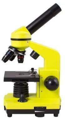 Микроскоп LEVENHUK Rainbow 2L, световой/оптический/биологический, 40-400x, на 3 объектива, желтый/черный - фото 2 - id-p226075311