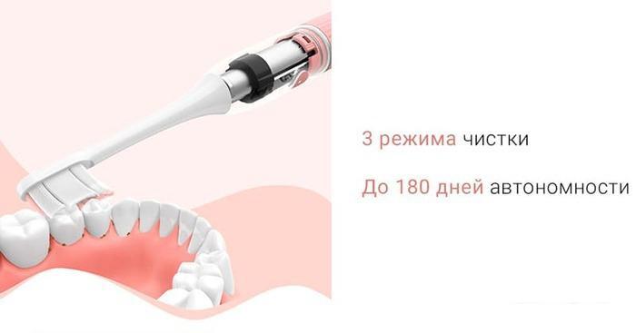 Электрическая зубная щетка Soocas V2 (розовый) - фото 7 - id-p226578514